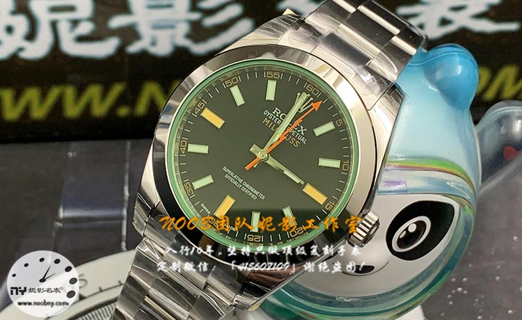 GS厂劳力士Milgauss闪电绿玻璃M116400做工测评